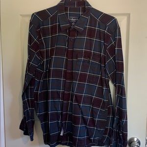 G.H. Bass & Co. Blue and Purple Flannel Shirt